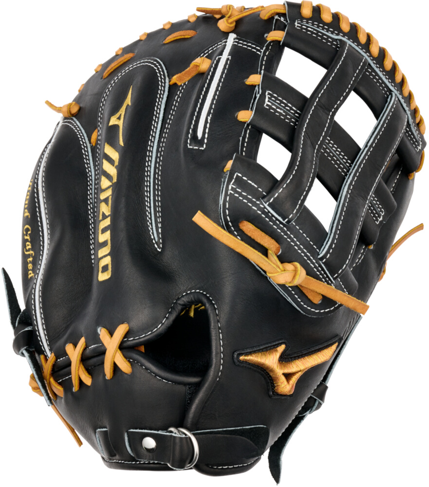 13 Inch Mizuno Pro Adult Firstbase Baseball Mitt - Black