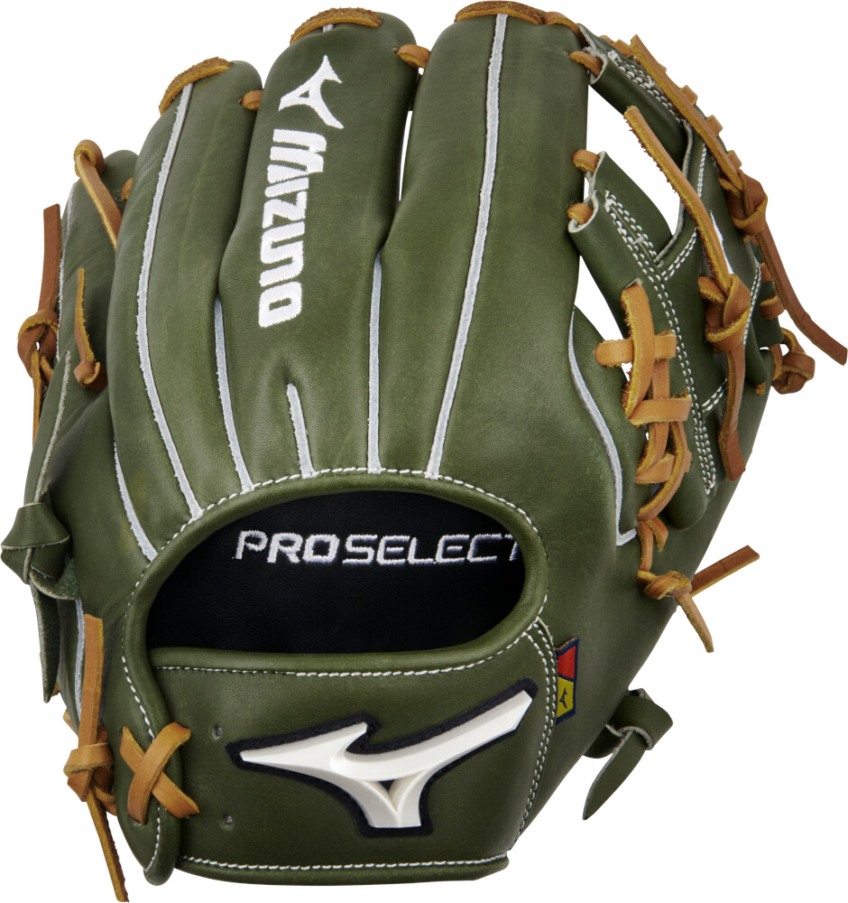 11.5 Inch Mizuno Pro Select Adult Infield Baseball Glove - Green