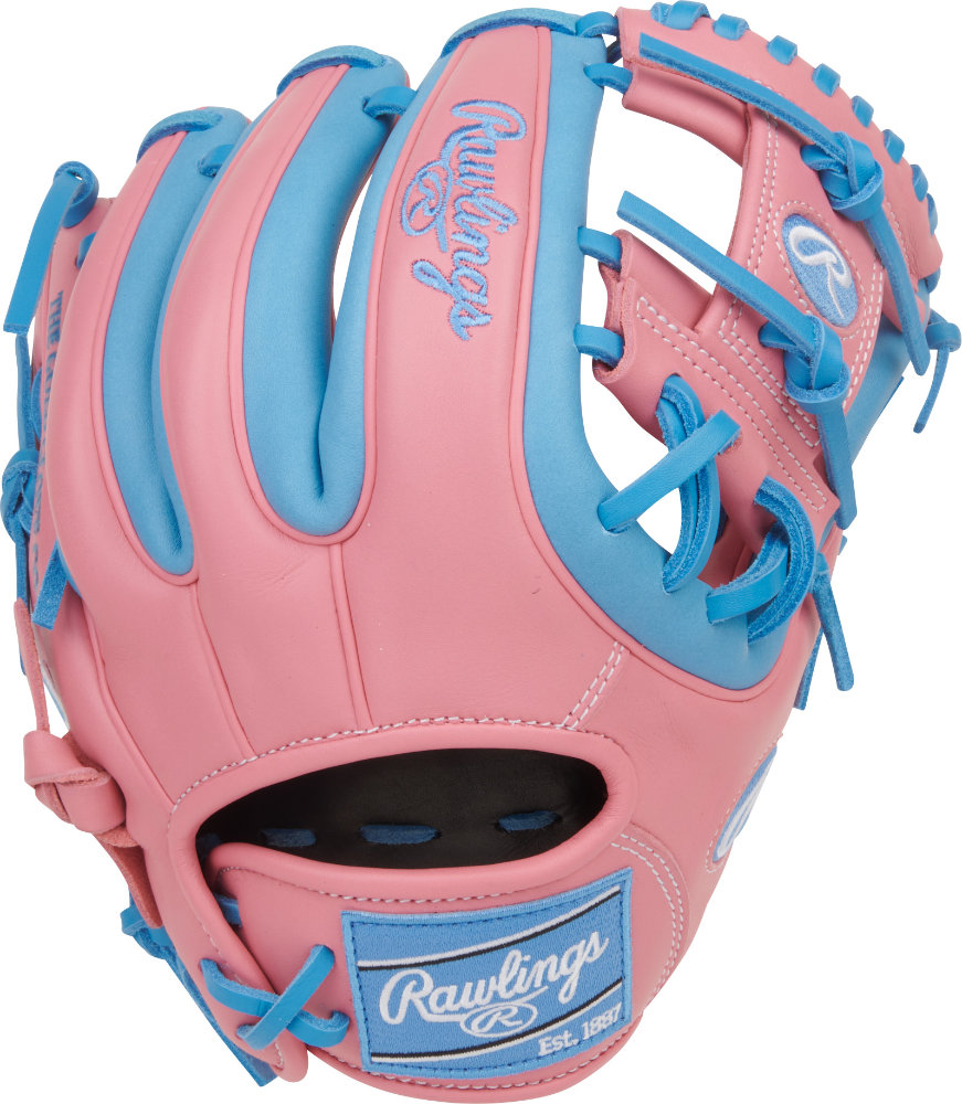 Rawlings NXT Pink/Columbia Blue 11.5 Inch Infield Baseball Glove