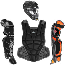 All-Star CKCC912S7XTT Black / Orange System 7 Axis Youth Elite Catchers Set