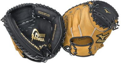 Mizuno Prospect Series Youth Baseball Catcher's Mitt, Black, 31.5