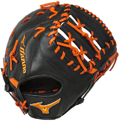 12.5 Inch Mizuno MVP Prime SE Black/Orange GXF50PSE5 Adult