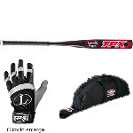 Louisville slugger グリフィーjrモデル軟式用バット手袋付 Louisville Slugger YB22 Youth Baseball Bundle-Bat + Bag + Batting