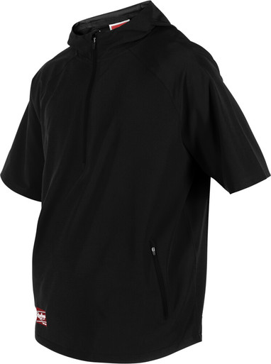 Rawlings Tigers ジャケット 黒 Rawlings ColorSync Youth Short Sleeve Hooded Cage Jacket