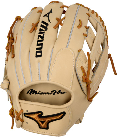 12.75 Inch Mizuno Pro Adult Outfield Baseball Glove - Tan