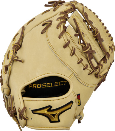 12.5 Inch Mizuno Pro Select Adult Firstbase Baseball Mitt - Camel
