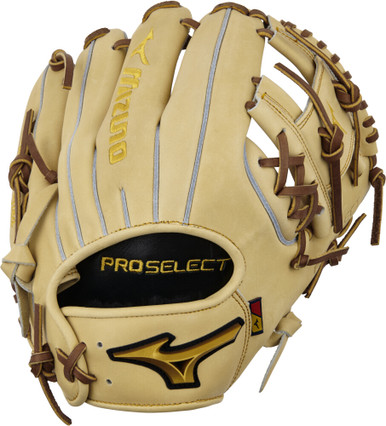 11.5 Inch Mizuno Pro Select Adult Infield Baseball Glove - Camel