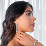 1/2 CTW Round Diamond Cluster Cocktail Ring in 18K White Gold (MD160282)