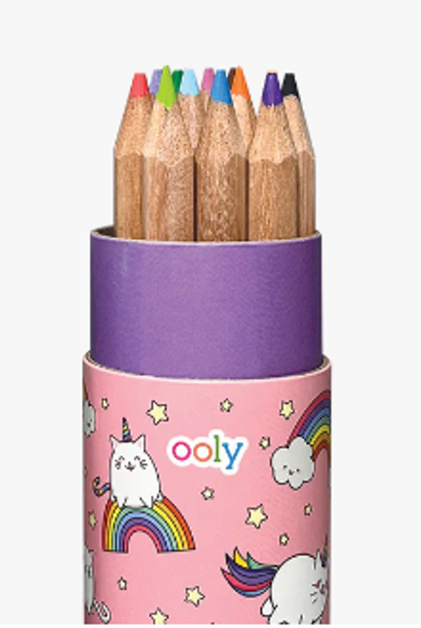 Draw 'n' Doodle Mini Colored Pencils + Sharpener - Set of 12