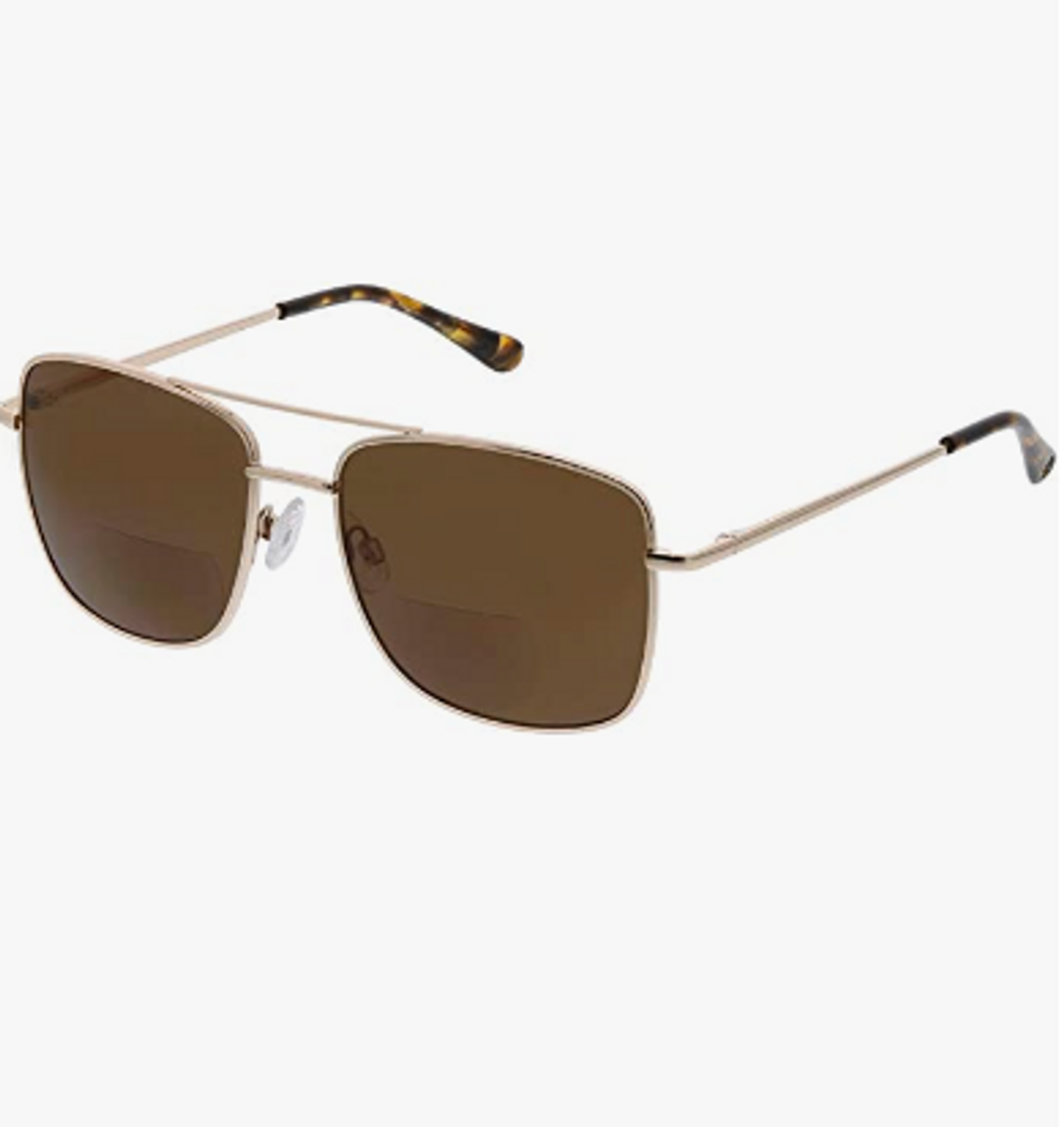proSPORT Aviator Bifocal Sunglasses Readers +2.50 Gunmetal Frame Gray Lens  Men Women Nearly Invisible Reading Magnification Line - Walmart.com