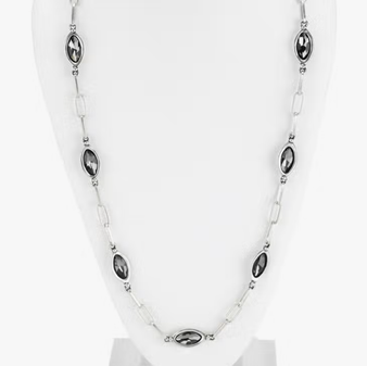 Island Designs- Elliptical Facet Necklace