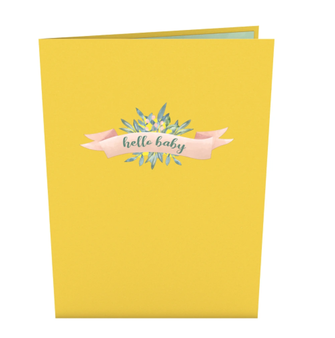 Lovepop- Yellow Baby Carriage Card