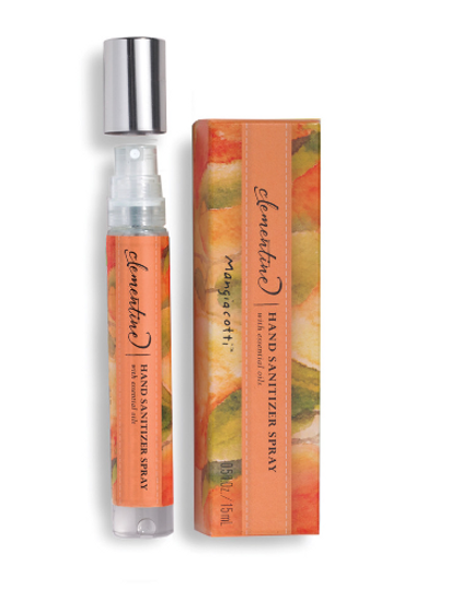 Clementine: This wonderful citrus fragrance includes top notes of tangerine, orange, grapefruit and a fresh base note of vanilla bean for a warm finish.