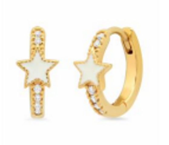 Debbie Katz- Star Huggie Earrings