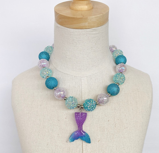 Sparkle Sisters by Couture Clips- Mermaid Tail Necklace