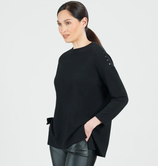 Clara Sunwoo- Cozy Knit Classic Vented Tunic