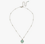 Sorrelli- Cushion Cut Pendant Necklace Green