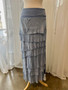 Karamel Collection- One Size Silk Tiered Skirt