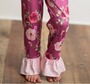 Adorable Sweetness- Loungewear Set Magenta Rose Print