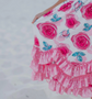 Adorable Sweetness- Pink Rose Ruffle Dress