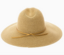 Metallic Shimmer Panama Straw Hat