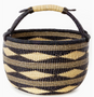 African Modern- Midnight Diamond Bolga  Basket