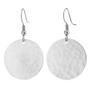 Island Designs- Hammered Coin Shape Earrings