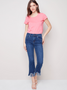 Charlie B- Denim Jean with Feather Hem