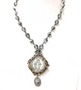 Twigs Jewels- Jeweled Queen of Heaven and Sacred Heart Necklace