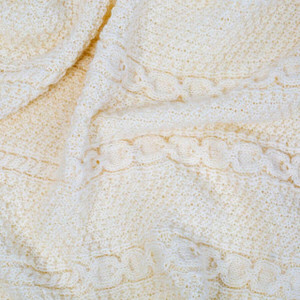 Cable Knit Patch Throw AWT908-300-OS SAOL Knitwear