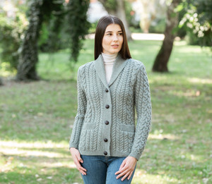 Ladies Shawl Neck Cardigan ML164 - 113 Skylight