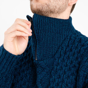 Men's Wool Half Zip Sweater