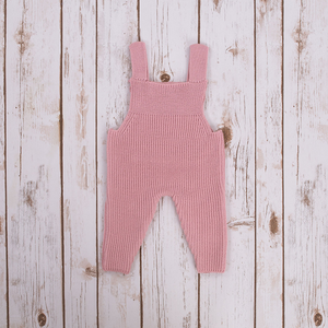 Baby Knit Overalls  NK201-588	Pink Saol.ie