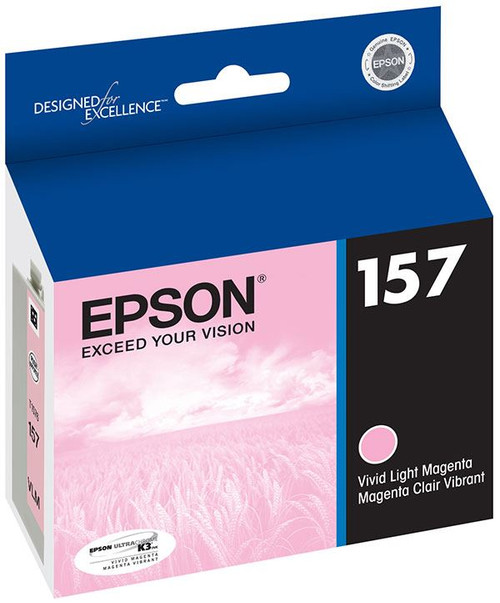 Epson T157620 157 Vivid Light Magenta Ultra Chrome K3 Ink