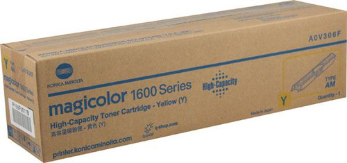 Konica Minolta A0V306F Toner Unit - Yellow - Yield 2,500 Page