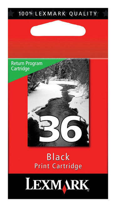Lexmark 18C2130, 36 Return Program Ink Cartridge - Black, Yield 175