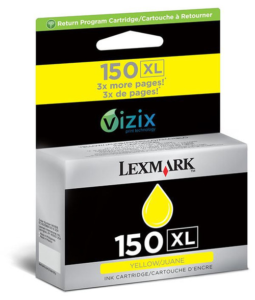 Lexmark 14N1618, 150XL Ink Cartridge - Yellow, High Yield 700 Pages