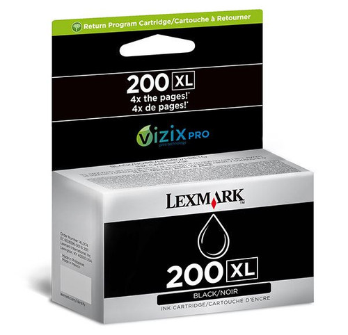 Lexmark 14L0174, 200X Return Program Ink Cartridge - Black, Yield 2500