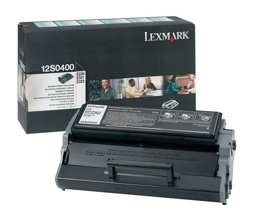 Lexmark LEX12S0400 Toner Cartridge  - Black, Yield 2500 Pages