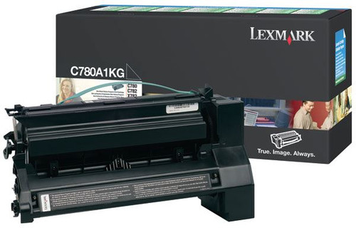 Lexmark C780A1KG Toner Cartridge - Black - Yield -  6000 Pages