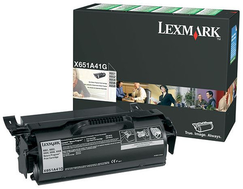 Lexmark X651A41G, Return Program Toner Cartridge - Yield 7000 Pages