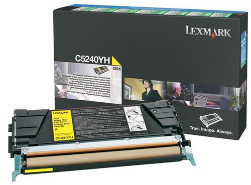 Lexmark C5240YH Toner Cartridge - Yellow - Yield -  5000 Pages