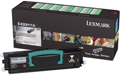 Lexmark E450H11A Toner Cartridge - Black - Yield -  11000 Pages