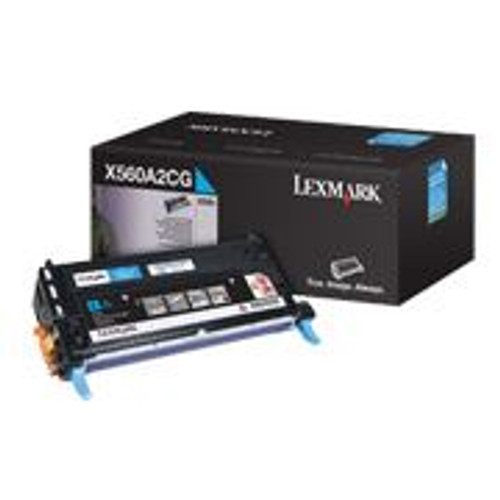 Lexmark X560A2CG Toner Cartridge - Cyan - Yield -  4000 Pages