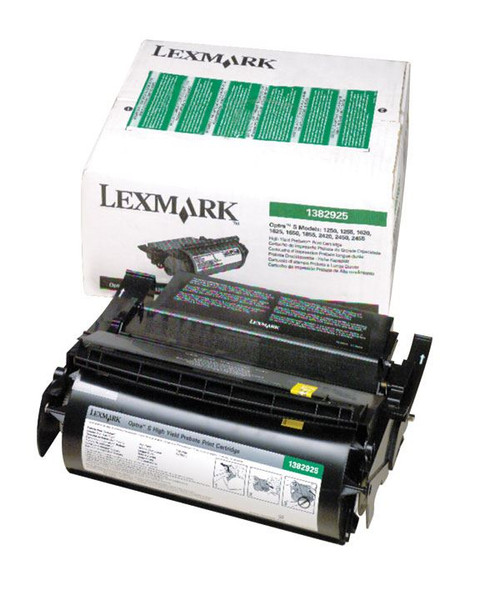 Lexmark 1382925 Return Program Toner Cartridge - Black, 17600 Yield