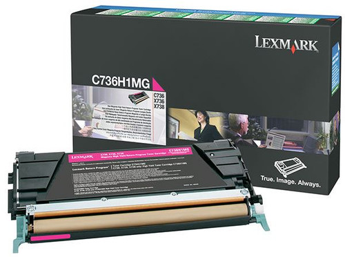 Lexmark C736H1MG Toner Cartridge - Magenta - Yield -  10000 Pages