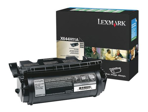 Lexmark X644H11A Toner Cartridge - Black - Yield -  21000 Pages