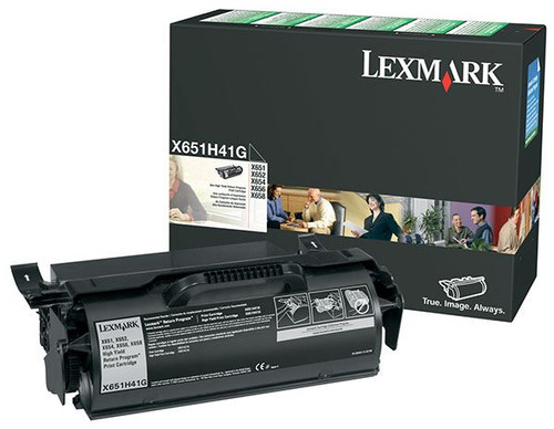 Lexmark 651H41G, Return Program Toner Cartridge - Black, 25000 Yield