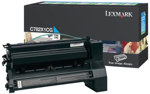 Lexmark C782X1CG Toner Cartridge - Cyan - Yield -  15000 Pages