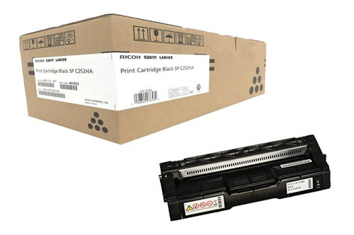Ricoh 407653 Type SP C252HA Black Toner Cartridge - Yield 6500 Pages
